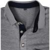 imageMens Casual Polo Shirts Classic Button Basic Short Sleeve Shirt Solid Color Cotton Tees Golf Stylish TopsLight Greyss
