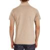 imageMens Casual Polo Shirts Classic Button Basic Short Sleeve Shirt Solid Color Cotton Tees Golf Stylish TopsLight Khakiss