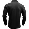 imageMens Casual Polo Shirts Classic Long Sleeve Basic Button TShirt Lightweight Cotton Golf Tops with PocketBlack