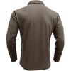imageMens Casual Polo Shirts Classic Long Sleeve Basic Button TShirt Lightweight Cotton Golf Tops with PocketBrown