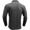 imageMens Casual Polo Shirts Classic Long Sleeve Basic Button TShirt Lightweight Cotton Golf Tops with PocketDarkgrey