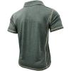 imageMens Casual Polo Shirts Classic Short Sleeve Basic Button TShirt Lightweight Cotton Golf Tops with PocketGreen