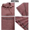 imageMens Casual Polo Shirts Classic Short Sleeve Basic Button TShirt Lightweight Cotton Golf Tops with PocketWinered