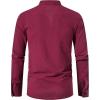 imageMens Cotton Linen Lace Up Shirts Pirate Medieval Viking Renaissance Halloween Costume Drawstring Arm Banded TopsWinered