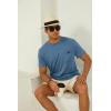 imageMens Crew Neck T Shirts Short Sleeve Casual Classic Tee Shirt Summer Solid Basic Cotton Tops with PocketLightkhaki