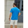 imageMens Fashion Henley Shirt Classic ShortLong Sleeve Lightweight Button Cotton TShirt Casual TopDarkgrey2