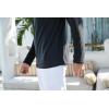 imageMens Fashion Henley Shirt Classic ShortLong Sleeve Lightweight Button Cotton TShirt Casual TopLs Black