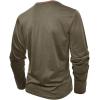 imageMens Henley Long Sleeve Shirts Casual Button TShirt Classic Basic Lightweight Pullover Cotton Tees Fashion TopsArmygreen