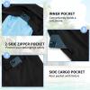 imageMens Swim Trunks 9quot Board Shorts with Compression Liner Swimsuit Builtin Bathing Suit Quick Dry Swimwear Zipper PocketBlack