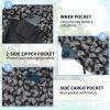 imageMens Swim Trunks 9quot Board Shorts with Compression Liner Swimsuit Builtin Bathing Suit Quick Dry Swimwear Zipper PocketBlack Vintage Flag