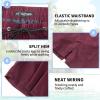 imageMens Swim Trunks 9quot Board Shorts with Compression Liner Swimsuit Builtin Bathing Suit Quick Dry Swimwear Zipper PocketBordeaux Red