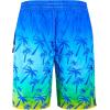 imageMens Swim Trunks 9quot Board Shorts with Compression Liner Swimsuit Builtin Bathing Suit Quick Dry Swimwear Zipper PocketGradient Palm Tree