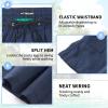 imageMens Swim Trunks 9quot Board Shorts with Compression Liner Swimsuit Builtin Bathing Suit Quick Dry Swimwear Zipper PocketNavy