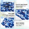 imageMens Swim Trunks 9quot Board Shorts with Compression Liner Swimsuit Builtin Bathing Suit Quick Dry Swimwear Zipper PocketNavy Camo