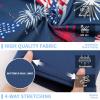 imageMens Swim Trunks 9quot Board Shorts with Compression Liner Swimsuit Builtin Bathing Suit Quick Dry Swimwear Zipper PocketNavy Usa Flag