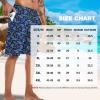 imageMens Swim Trunks 9quot Board Shorts with Compression Liner Swimsuit Builtin Bathing Suit Quick Dry Swimwear Zipper PocketNeon Crocodile
