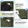 imageMens Swim Trunks 9quot Board Shorts with Compression Liner Swimsuit Builtin Bathing Suit Quick Dry Swimwear Zipper PocketOlive Green
