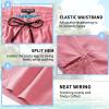 imageMens Swim Trunks 9quot Board Shorts with Compression Liner Swimsuit Builtin Bathing Suit Quick Dry Swimwear Zipper PocketPink