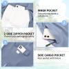 imageMens Swim Trunks 9quot Board Shorts with Compression Liner Swimsuit Builtin Bathing Suit Quick Dry Swimwear Zipper PocketSilver Grey