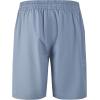 imageMens Swim Trunks 9quot Board Shorts with Compression Liner Swimsuit Builtin Bathing Suit Quick Dry Swimwear Zipper PocketSilver Grey