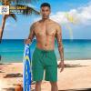 imageMens Swim Trunks 9quot Board Shorts with Compression Liner Swimsuit Builtin Bathing Suit Quick Dry Swimwear Zipper PocketTurquoise