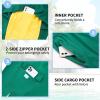 imageMens Swim Trunks 9quot Board Shorts with Compression Liner Swimsuit Builtin Bathing Suit Quick Dry Swimwear Zipper PocketTurquoise