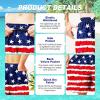 imageMens Swim Trunks Quick Dry Board Shorts with Mesh Lining Breathable Fit Hawaii Beach Shorts Swimwear Bathing SuitsAmerican Flag3