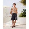 imageMens Swim Trunks Quick Dry Board Shorts with Mesh Lining Breathable Fit Hawaii Beach Shorts Swimwear Bathing SuitsBlack