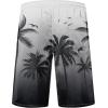 imageMens Swim Trunks Quick Dry Board Shorts with Mesh Lining Breathable Fit Hawaii Beach Shorts Swimwear Bathing SuitsBlack Grey Palm