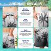 imageMens Swim Trunks Quick Dry Board Shorts with Mesh Lining Breathable Fit Hawaii Beach Shorts Swimwear Bathing SuitsBlack Grey Palm