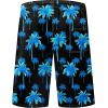 imageMens Swim Trunks Quick Dry Board Shorts with Mesh Lining Breathable Fit Hawaii Beach Shorts Swimwear Bathing SuitsBlue Coconut Tree