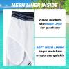 imageMens Swim Trunks Quick Dry Board Shorts with Mesh Lining Breathable Fit Hawaii Beach Shorts Swimwear Bathing SuitsBlue Gradient19