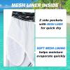 imageMens Swim Trunks Quick Dry Board Shorts with Mesh Lining Breathable Fit Hawaii Beach Shorts Swimwear Bathing SuitsBlue Grey Shark