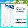 imageMens Swim Trunks Quick Dry Board Shorts with Mesh Lining Breathable Fit Hawaii Beach Shorts Swimwear Bathing SuitsBlue Shark