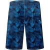 imageMens Swim Trunks Quick Dry Board Shorts with Mesh Lining Breathable Fit Hawaii Beach Shorts Swimwear Bathing SuitsBlue Tropical Leaf