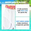 imageMens Swim Trunks Quick Dry Board Shorts with Mesh Lining Breathable Fit Hawaii Beach Shorts Swimwear Bathing SuitsCoral Red Banana