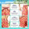 imageMens Swim Trunks Quick Dry Board Shorts with Mesh Lining Breathable Fit Hawaii Beach Shorts Swimwear Bathing SuitsCoral Red Banana