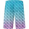imageMens Swim Trunks Quick Dry Board Shorts with Mesh Lining Breathable Fit Hawaii Beach Shorts Swimwear Bathing SuitsGradient Palm Tree