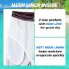 imageMens Swim Trunks Quick Dry Board Shorts with Mesh Lining Breathable Fit Hawaii Beach Shorts Swimwear Bathing SuitsGradient Red18