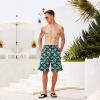 imageMens Swim Trunks Quick Dry Board Shorts with Mesh Lining Breathable Fit Hawaii Beach Shorts Swimwear Bathing SuitsLeopard Pizza