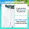 imageMens Swim Trunks Quick Dry Board Shorts with Mesh Lining Breathable Fit Hawaii Beach Shorts Swimwear Bathing SuitsLeopard Pizza