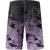 imageMens Swim Trunks Quick Dry Board Shorts with Mesh Lining Breathable Fit Hawaii Beach Shorts Swimwear Bathing SuitsLight Purple Leaves
