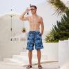 imageMens Swim Trunks Quick Dry Board Shorts with Mesh Lining Breathable Fit Hawaii Beach Shorts Swimwear Bathing SuitsNavy Camo