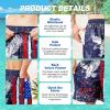 imageMens Swim Trunks Quick Dry Board Shorts with Mesh Lining Breathable Fit Hawaii Beach Shorts Swimwear Bathing SuitsNavy Flag 1776