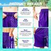 imageMens Swim Trunks Quick Dry Board Shorts with Mesh Lining Breathable Fit Hawaii Beach Shorts Swimwear Bathing SuitsPurple Usa Flag