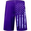 imageMens Swim Trunks Quick Dry Board Shorts with Mesh Lining Breathable Fit Hawaii Beach Shorts Swimwear Bathing SuitsPurple Usa Flag