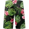 imageMens Swim Trunks Quick Dry Board Shorts with Mesh Lining Breathable Fit Hawaii Beach Shorts Swimwear Bathing SuitsTropical Banana Leaves
