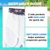 imageMens Swim Trunks Quick Dry Board Shorts with Mesh Lining Breathable Fit Hawaii Beach Shorts Swimwear Bathing SuitsTropical Leaf Flamingo