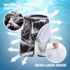 imageMens Swim Trunks Quick Dry Board Shorts with Mesh Lining Breathable Surf Beach Shorts Swimwear Bathing SuitsBlack Skull