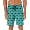 imageMens Swim Trunks Quick Dry Board Shorts with Mesh Lining Breathable Surf Beach Shorts Swimwear Bathing SuitsGreen Shark14